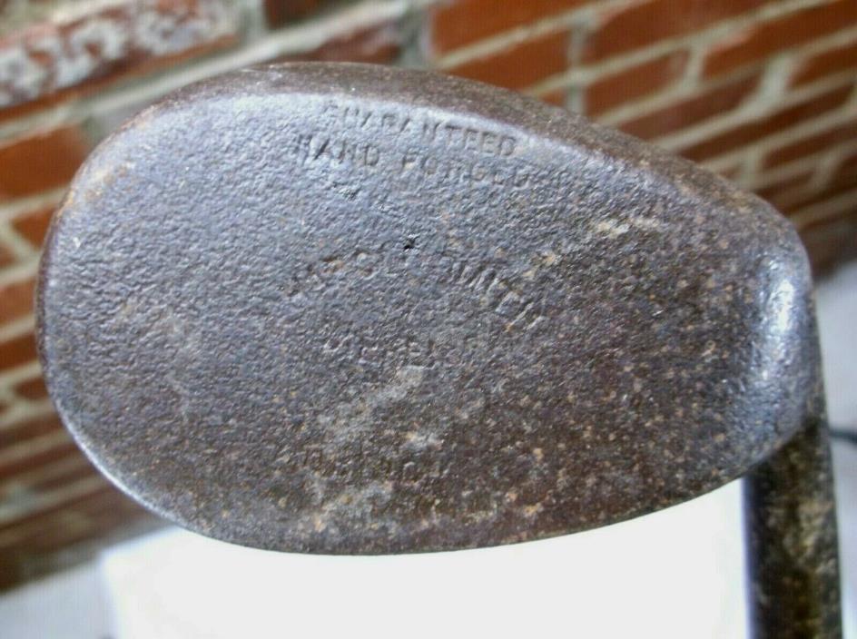 Antique Harold Smith Guaranteed Hand Forged Niblick Hickory Shaft Golf Club