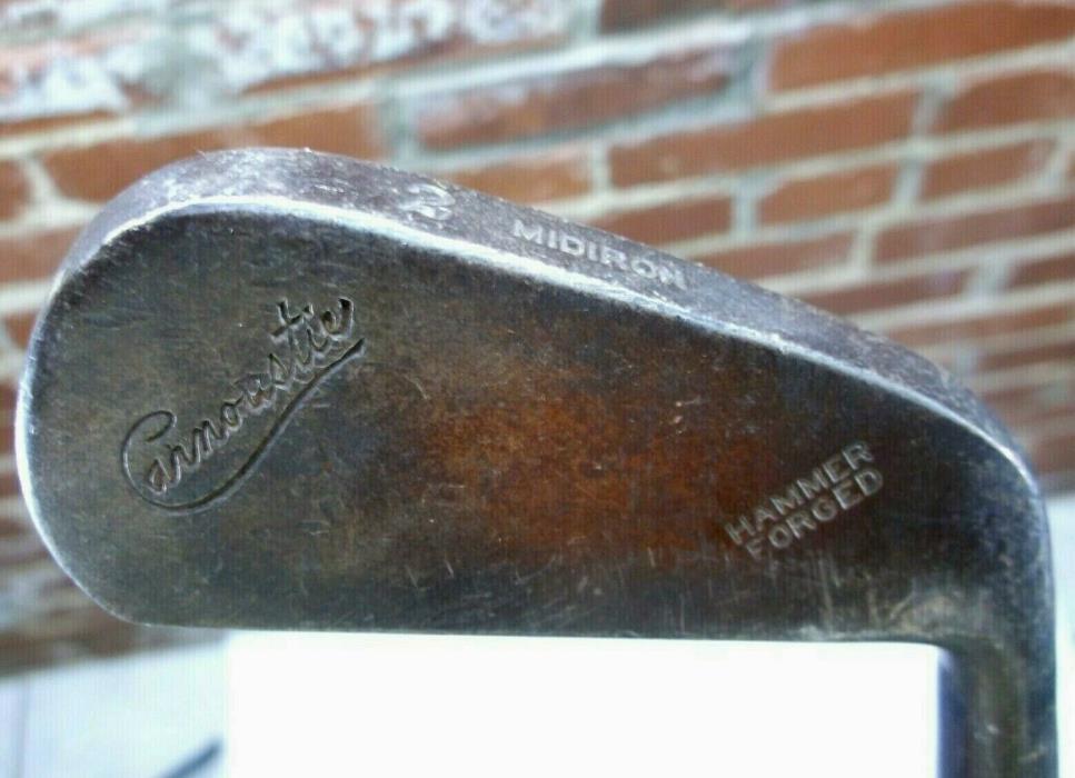 Antique Carnoustie Hammer Forged Aim Rite #2 Midiron Hickory Shaft Golf Club