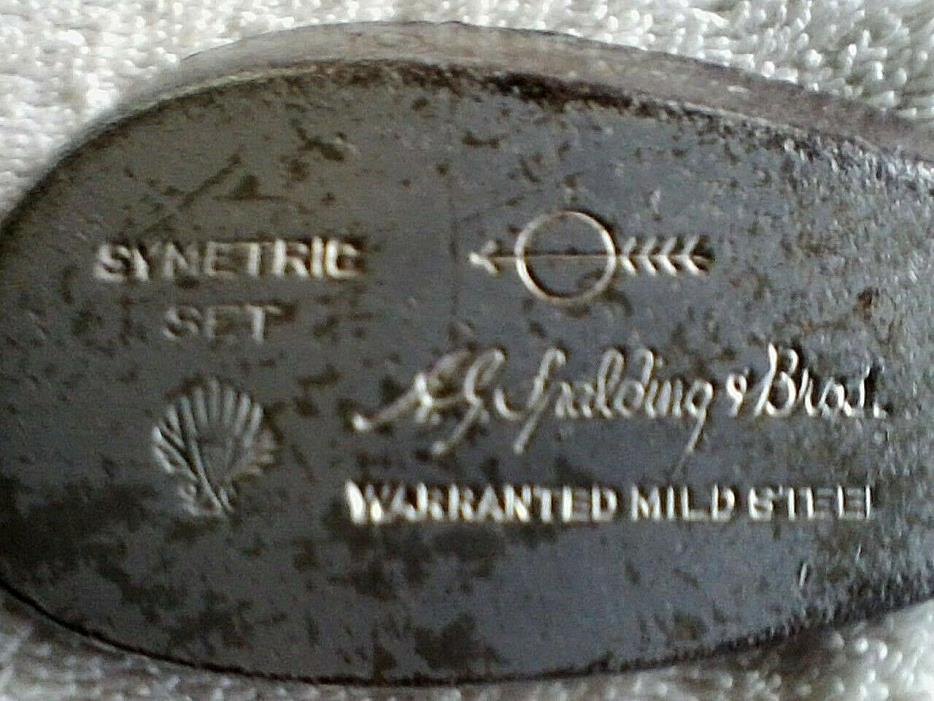 Vintage AG Spalding & Bros. Symetric Set 19 Wedge Niblic Golf Club Rare