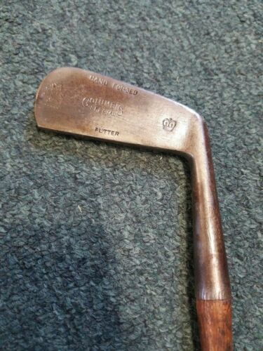 Hickory Wood Shaft Golf Club Columbia Special Putter Hand Forged