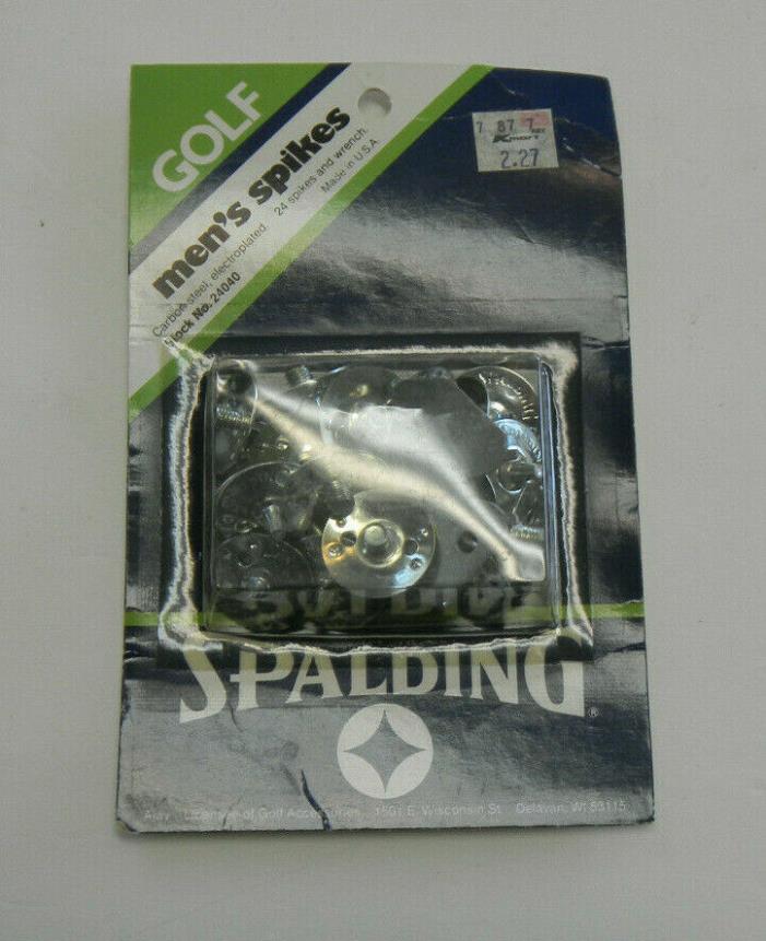 Vintage Spalding Metal Men's Golf Spikes - Unopened Package