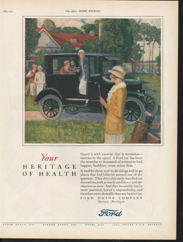1925 FORD MOTOR FLAPPER GOLF CAR TRAVEL DRIVE DETROIT15445