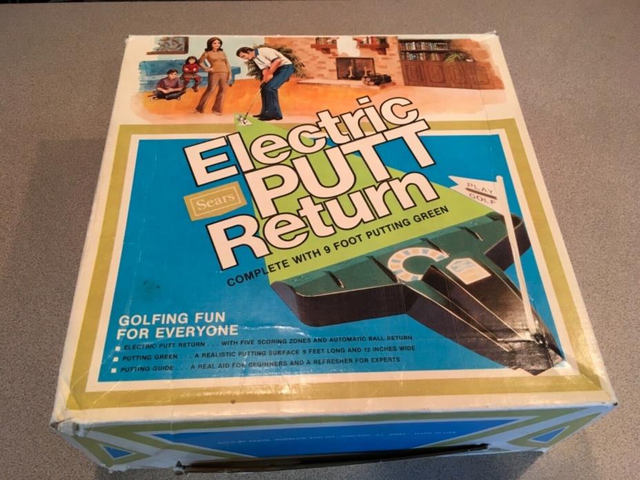 Vintage Sears Electric Putt Return w/ Box!