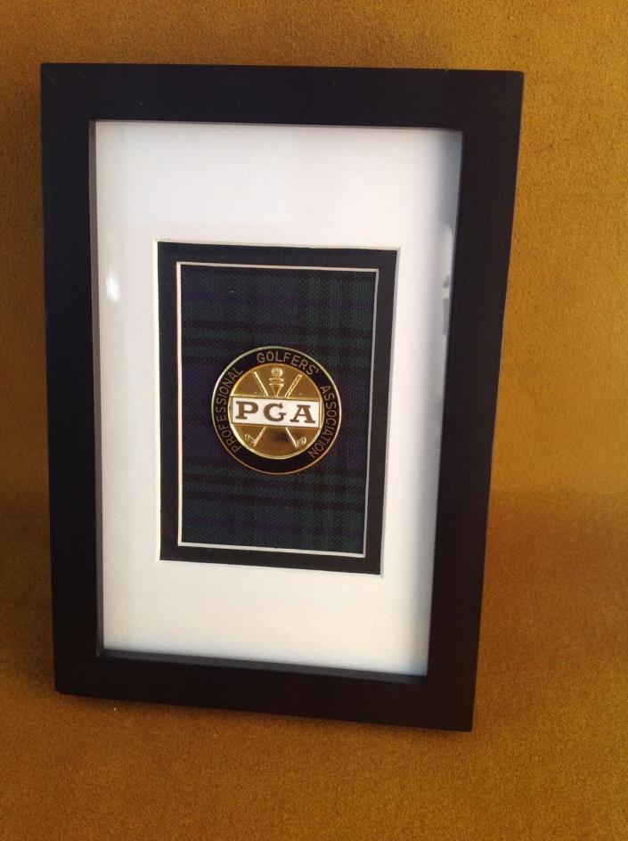 Framed - Professional Golfers Association of America -  Medallion - Black Watch