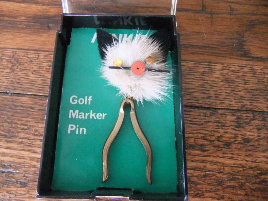 Vintage Golf Marker Pin Minkie in Original Box