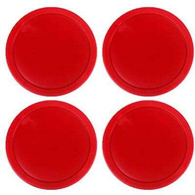 Set Of 4 Red Home Standard Air Hockey Pucks -- Large Size Adults 2.95 Inches, 