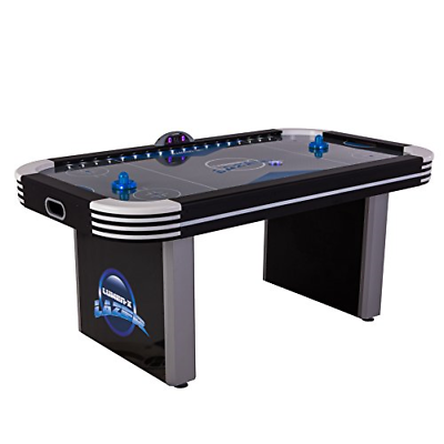 Triumph Lumen-X Lazer 6’ Interactive Air Hockey Table Featuring All-Rail LED and
