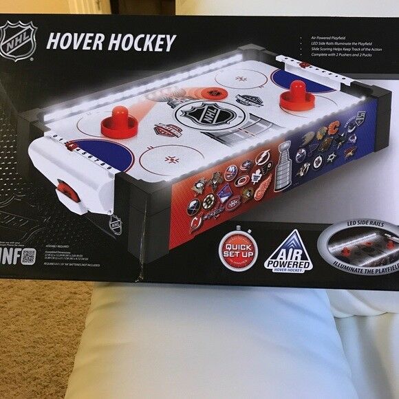 Game Room NHL Eastpoint Table Top Air Hover Indoor Hockey Game Red 2 Player