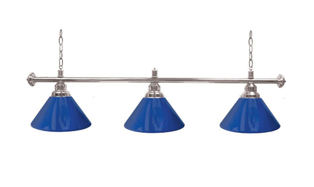 Billiards Light Fixture Vintage Hanging Pool Table Lamp 3-Light Blue LED Bulbs