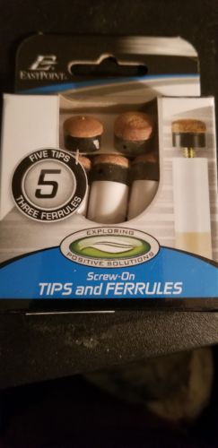 NEW Pool Cue Stick Ferrules &  Screw-On Tips