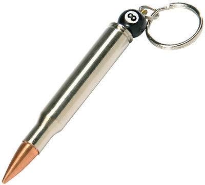 BAYOU BILLIARDS BULLET 8 BALL KEY RING