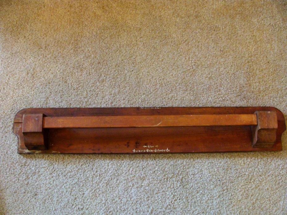 Antique Brunswick Balke Collender Cue Rack PART HEADER ONLY 1923 Pool Billiards