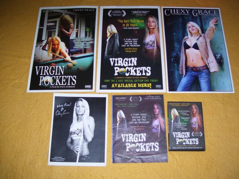 Virgin Pockets Pool Movie Posters & Bonus DVD & Chexy Grace Signed Photo
