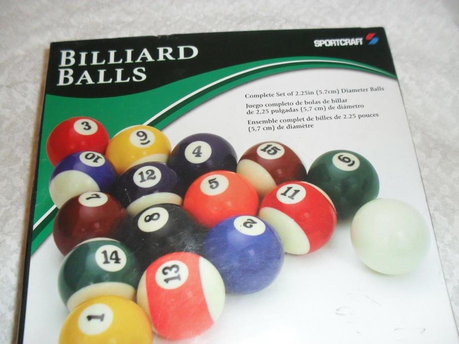 Sportcraft Billiard Balls 2-1/4