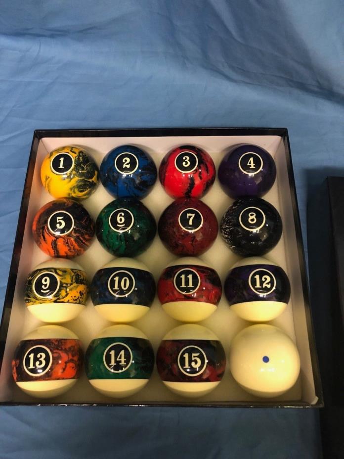 American Heritage European Collection Marbled Billiard Balls