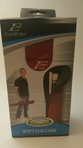 NEW EastPoint Soft Billiard Pool Stick Cue Case Red 58 in or Less Carry Strap
