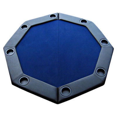 JP Commerce Padded Octagon Folding Poker Table Cover Blue