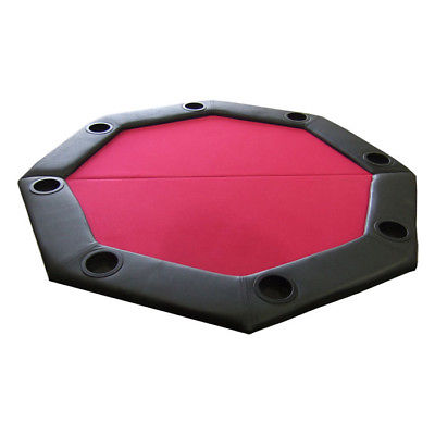 JP Commerce Padded Octagon Folding Poker Table Cover Red