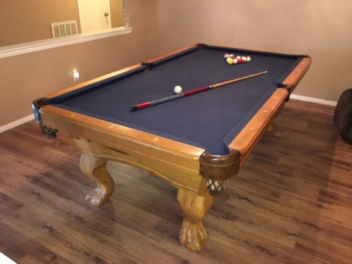 8' slate pool table