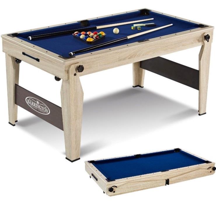 5 Ft Folding Billiard Pool Table Cue Set Accessory Kit Barrington Playing Games