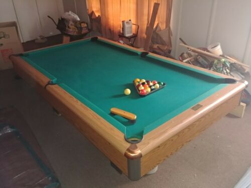Pool table w/balls and rack (used)