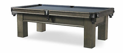 Plank & Hide Elias 8' Slate Pool Table Charcoal