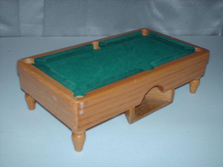 Desktop Mini WOODEN Pool Table Game Billiards -REPLACEMENT TABLE - FIGURINE