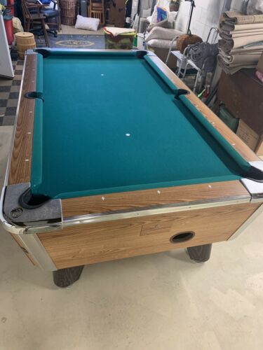 7' VALLEY PANTHER COMMERCIAL COIN-OP POOL TABLE MODEL ZD-8 GREEN CLOTH