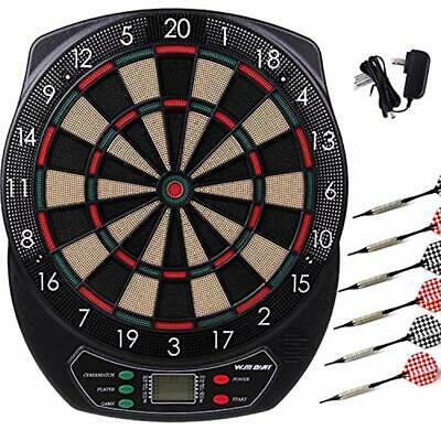WIN.MAX Darts & Equipment Electronic Soft Tip Dartboard Set LCD Display With 6