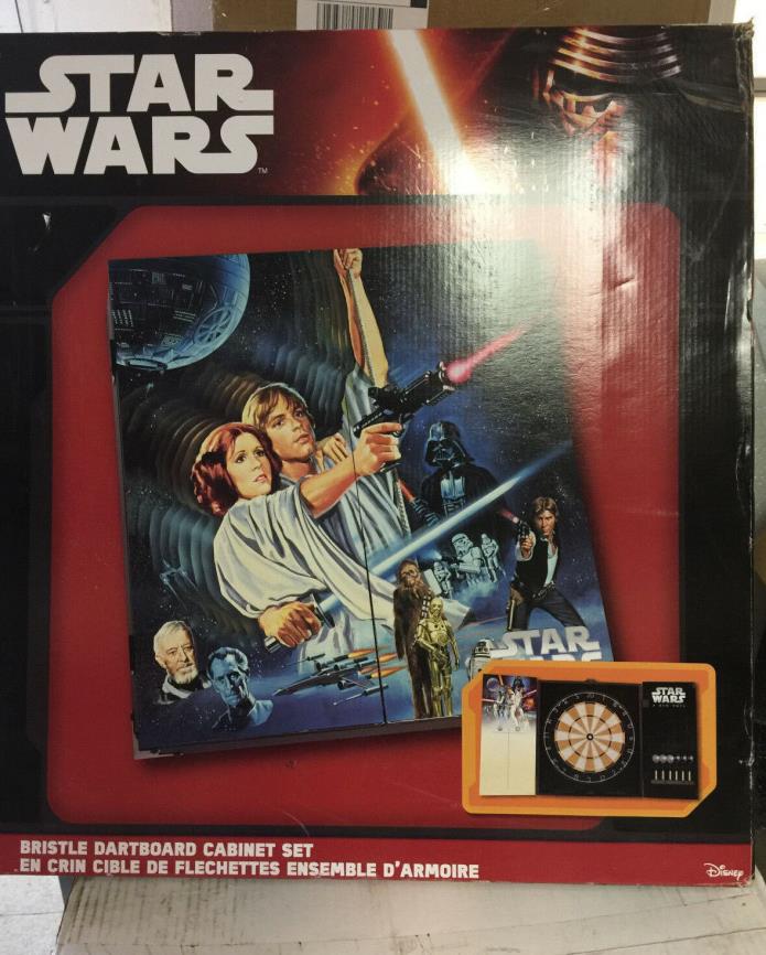 New: Star Wars Bristle Dartboard with Cabinet Collectible