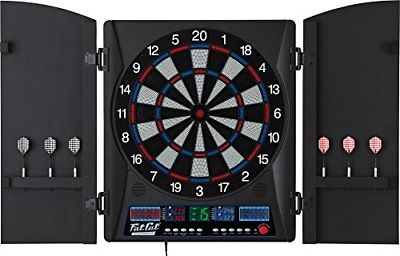 Fat Cat Electronx Electronic Soft Tip Dartboard with Cabinet Multi One Size
