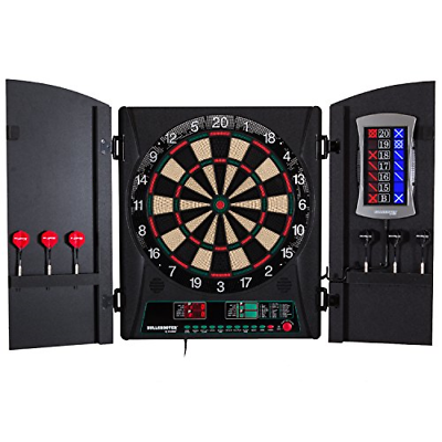 Bullshooter Cricket Maxx 1.0 Electronic Dartboard Cabinet Set with 13.5” Target