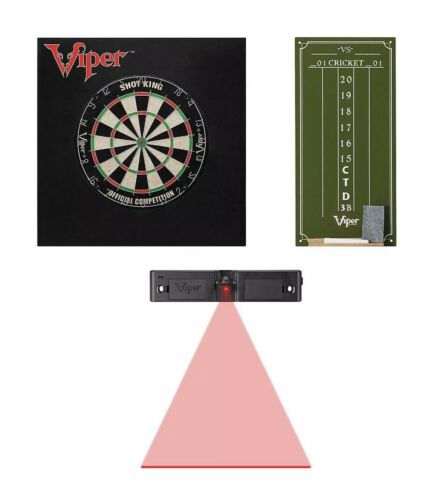Viper Dartboard 2 DART SETS Chalkboard Scoreboard LASER TOE LINE & 27” Backboard