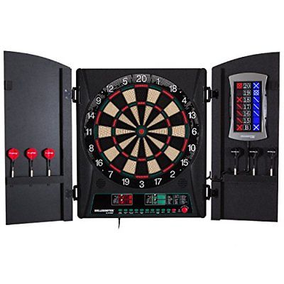 Bullshooter Cricket Maxx 1.0 Electronic Dartboard Cabinet Set with 13.5” Target