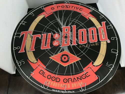 New HBO True Blood Dart Board Set w/6 Steel Tip Brass Darts Trueblood Bar