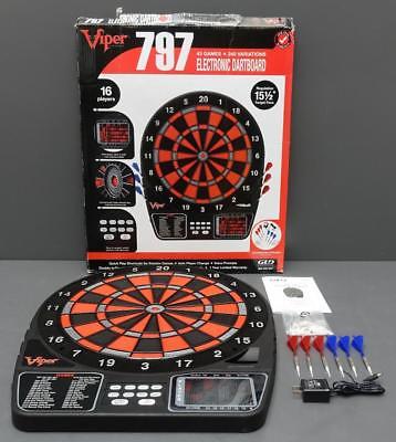 Viper 797 Electronic Dartboard Regulation Target Face 43 Games 240 Variations
