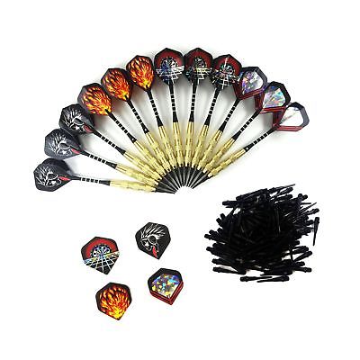 Wolmund Electronic Darts Set - 12 Soft-Tips Plastic Tipped Darts[18g], Brass ...