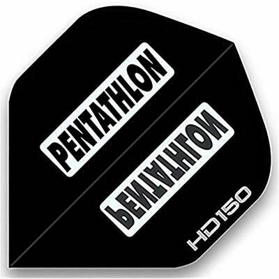 3 Sets Of Standard Size Pentathlon HD150 Dart Flights Black Sports & Outdoors