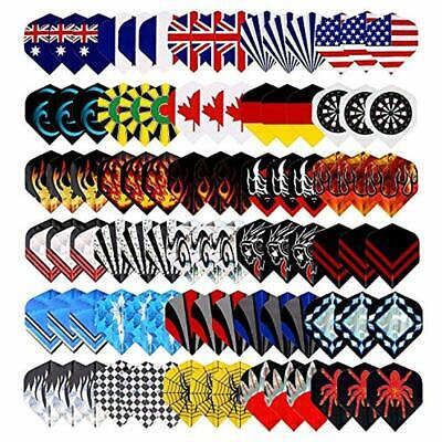 25 Sets(75Pcs) Long Life Durable Nylon Dart Flights National Flag Rich Variety