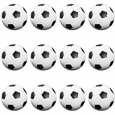 12 Pack Of Soccer Style Foosballs, Black 