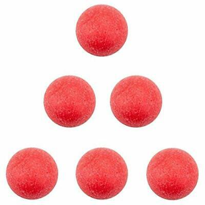 6 Official Tornado Foosballs Balls For Foosball, Table Soccer Replacement Red &