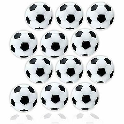 Table Soccer Foosballs Replacement 12 Pack Mini Black And White 36mm Balls Size