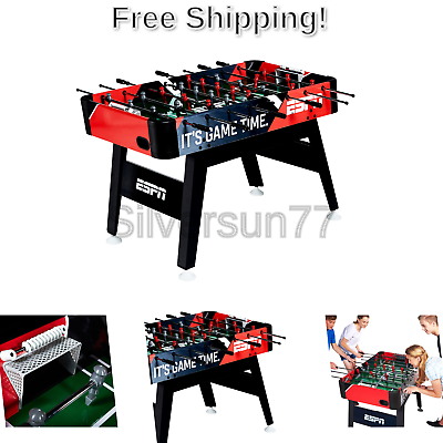 MD Sports ESPN 54-Inch Foosball Soccer ArcadeTable with Bead Scoring and Acce...