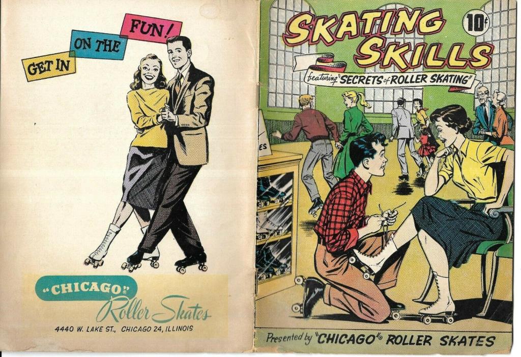 Skating Skills 1957 Mini Comic Book -- Chicago Roller Skate Company