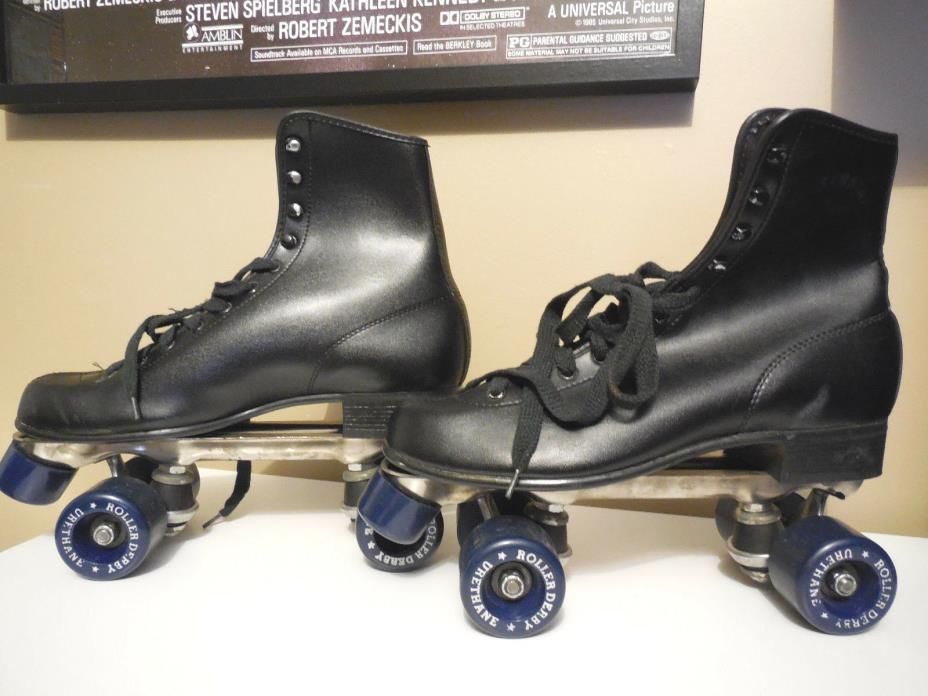 Vintage Roller Derby Skates Size 9 Style 382 Urethane Wheels Great Condition