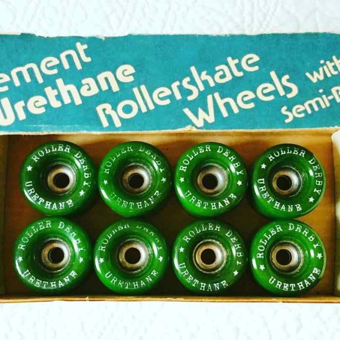 RARE 1979 Sport Fun Roller Derby Skate Wheels NEW OLD STOCK with Box Made in USA