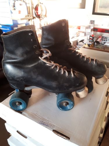 Vintage Marathon Roller Derby Roller Skates Leather Rare Canadian