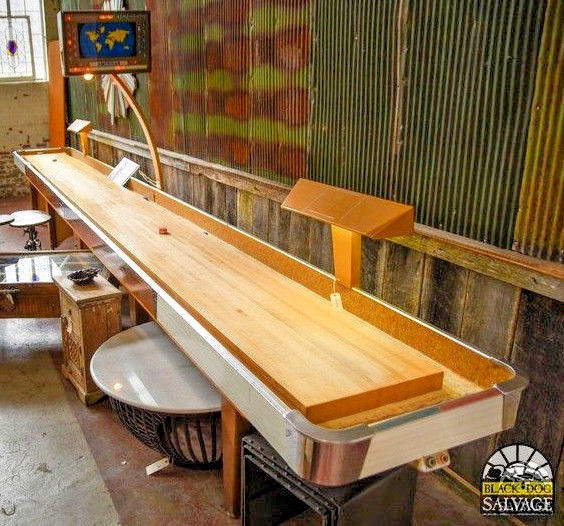 Mid Century Modern Design Authentic American Shuffleboard Table, 1950