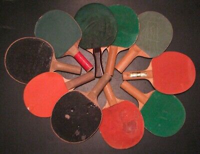 Vintage Ping-Pong Paddle Colection Lot x10