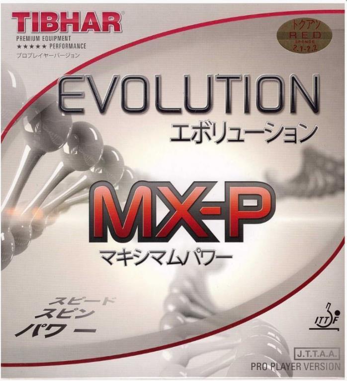 4 Sheets of Tibhar Evolution MX-P Table Tennis Rubber - Black 2.1(Bulk Discount)